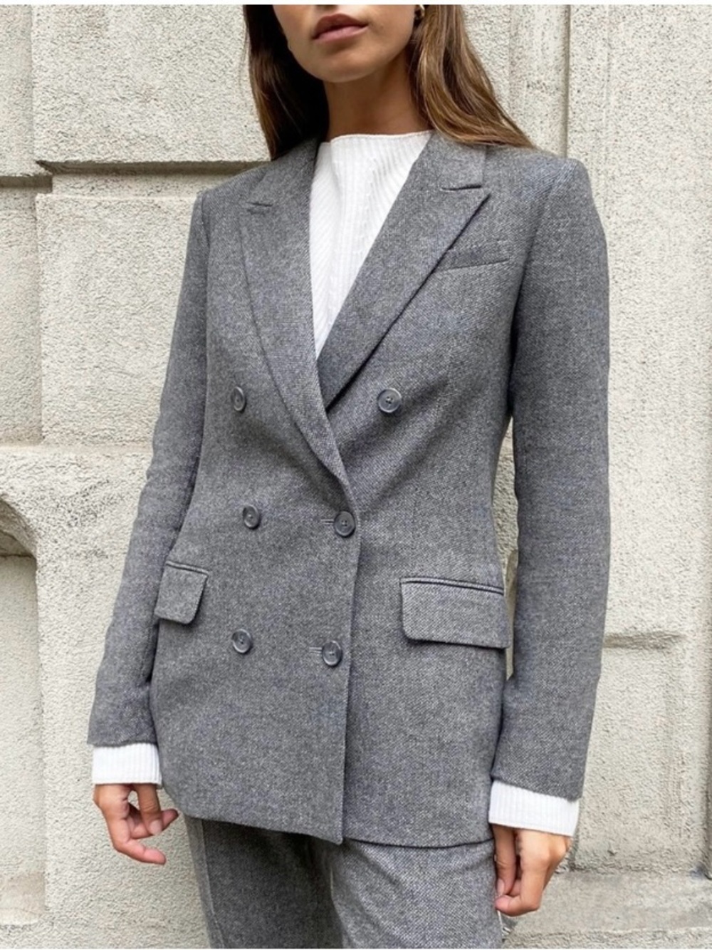 Aritzia Babaton Samuel Blazer in Heather Comet size 00